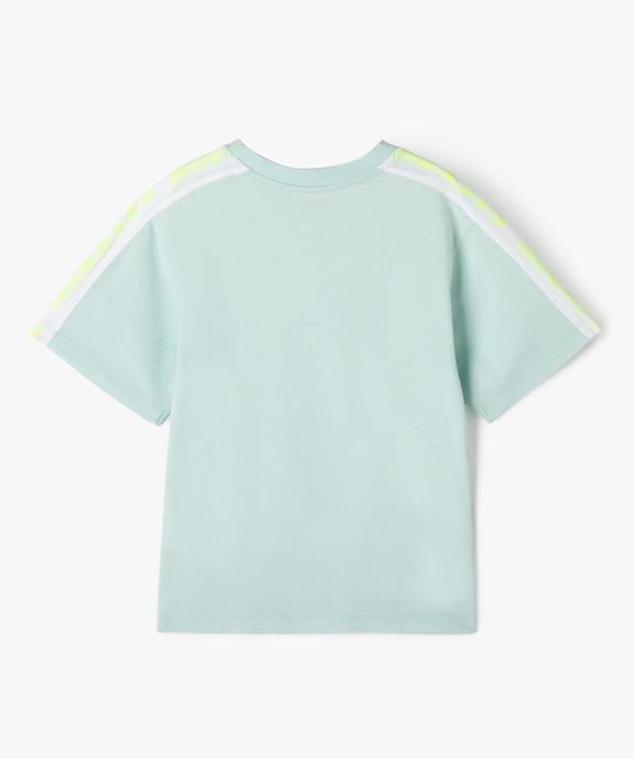 Tee-shirt garçon à bandes graphiques vue4 - GEMO (ENFANT) - GEMO