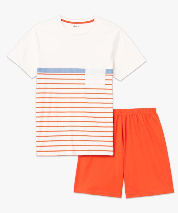 Pyjashort dépareillé homme vue4 - GEMO(HOMWR HOM) - GEMO