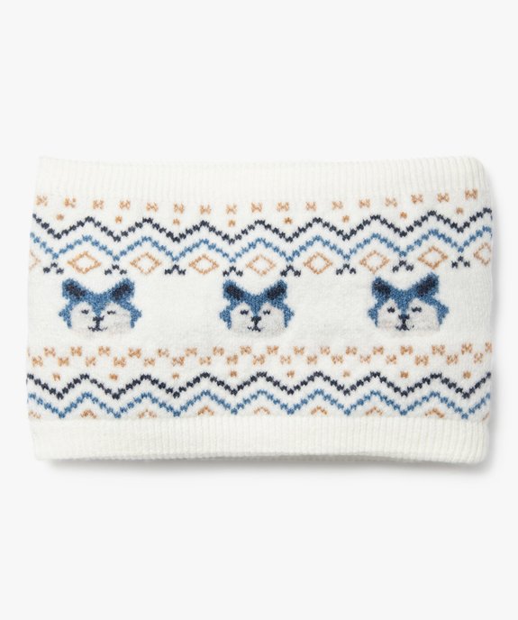 Echarpe tour de cou avec doublure polaire à motifs chiens bébé garçon vue1 - GEMO(BEBE DEBT) - GEMO