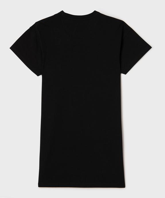 Chemise de nuit inscription paradisiaque fille vue3 - GEMO 4G FILLE - GEMO