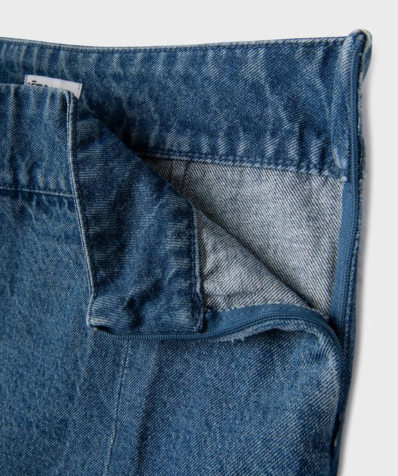 Jupe-short en jean coupe large fille vue2 - GEMO 4G FILLE - GEMO
