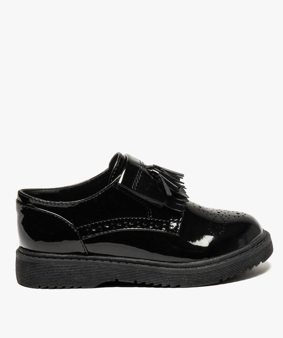 Mocassins fille vernis à patte frangée à scratch vue1 - GEMO (ENFANT) - GEMO