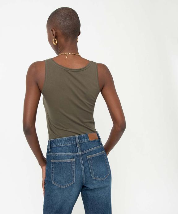 Débardeur femme uni col rond vue3 - GEMO(FEMME PAP) - GEMO