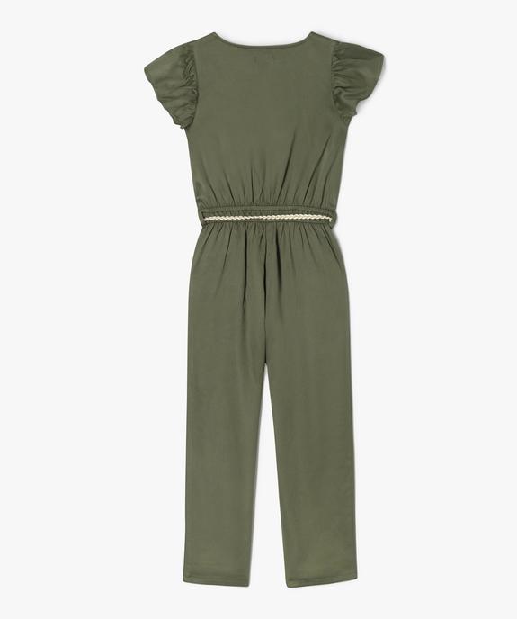 Combinaison pantalon fluide à manches volantées fille vue3 - GEMO (ENFANT) - GEMO