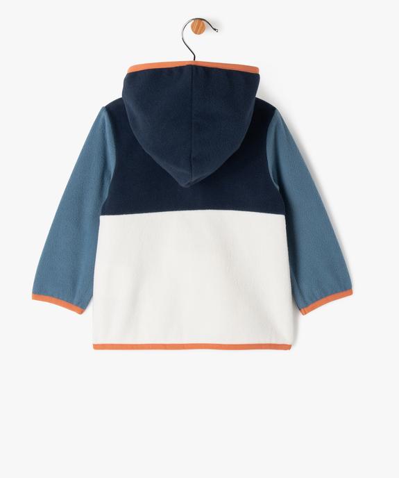 Sweat à capuche en maille polaire bébé garçon - GEMO(BEBE DEBT) Sweat à capuche en maille polaire bébé garçon vue4 - GEMO(BEBE DEBT) - GEMO