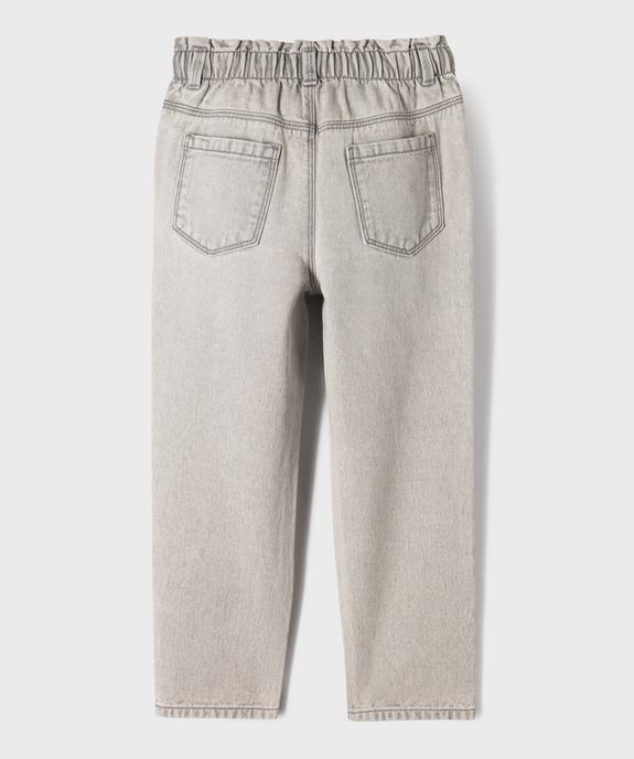 Jean Slouchy avec taille ajustable fille vue4 - GEMO (ENFANT) - GEMO