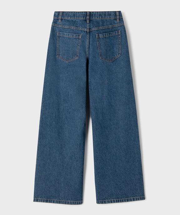 Jean Loose avec taille ajustable fille vue3 - GEMO 4G FILLE - GEMO