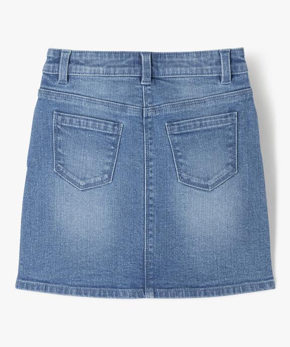Jupe en jean fille légèrement extensible vue3 - GEMO 4G FILLE - GEMO