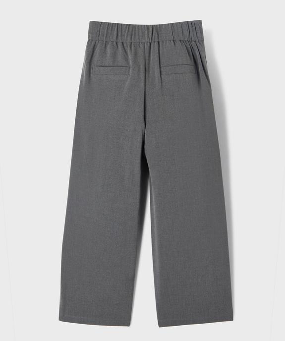Pantalon large à pinces fille vue4 - GEMO (ENFANT) - GEMO