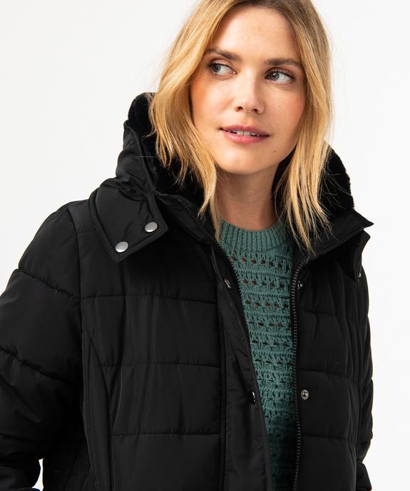 Manteau matelassé avec col montant doublé femme vue2 - GEMO 4G FEMME - GEMO
