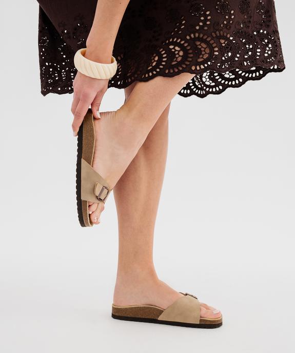 Mules 1 bride à boucle et semelle intérieure cuir femme - Valentina Baldano vue7 - VALENTINA BALDA - GEMO