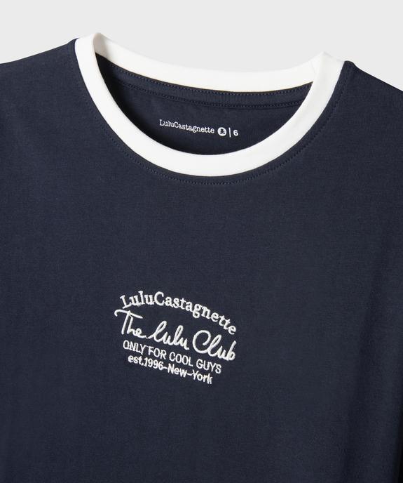 Tee-shirt manches longues brodé garçon - LuluCastagnette vue2 - LULU CASTAGNETTE GEMO FOR GOOD - GEMO