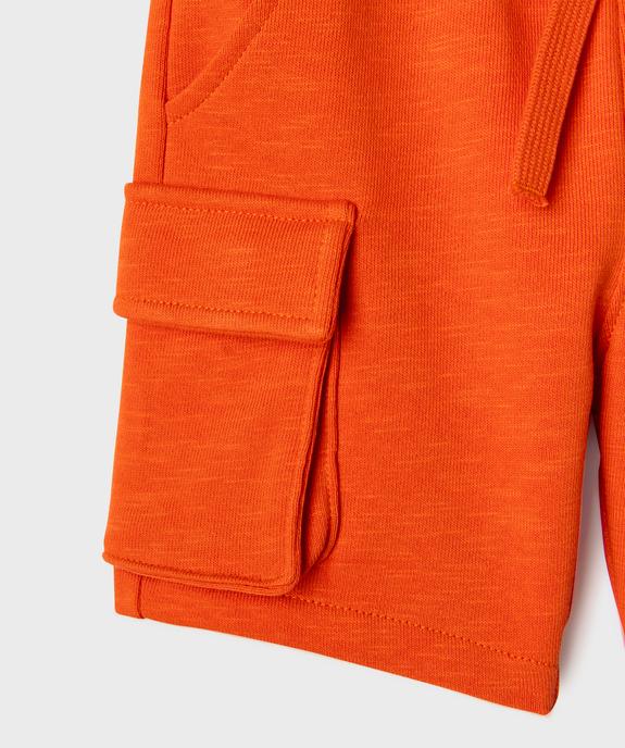 Short cargo en maille avec ceinture ajustable bébé garçon vue3 - GEMO(BEBE DEBT) - GEMO