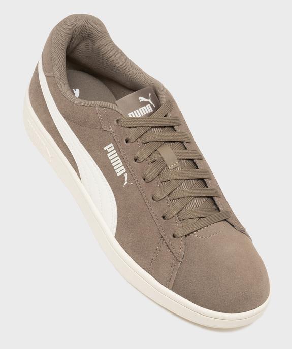 Baskets dessus cuir homme Smash 3.0 - Puma vue5 - PUMA - GEMO