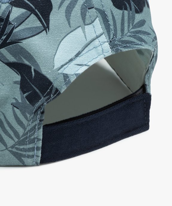 Casquette garçon imprimé feuillage à bride scratch vue2 - GEMO (ENFANT) - GEMO