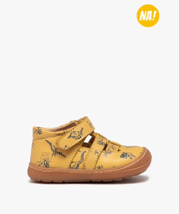 Chaussures premiers pas bébé garçon dessus cuir – NA! vue1 - NA! - GEMO