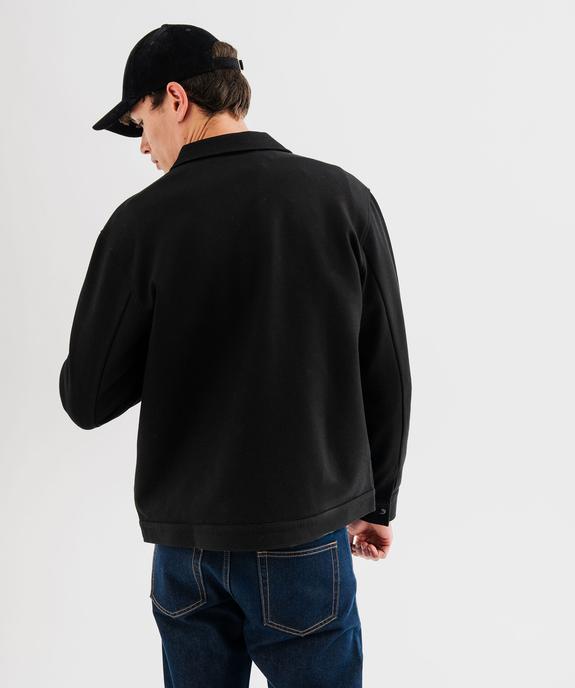 Surchemise zippée en maille extensible homme vue3 - GEMO (HOMME) - GEMO