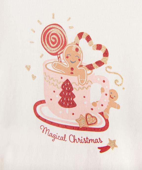 Tee-shirt à manches longues spécial Noël bébé fille vue2 - GEMO(BEBE DEBT) - GEMO