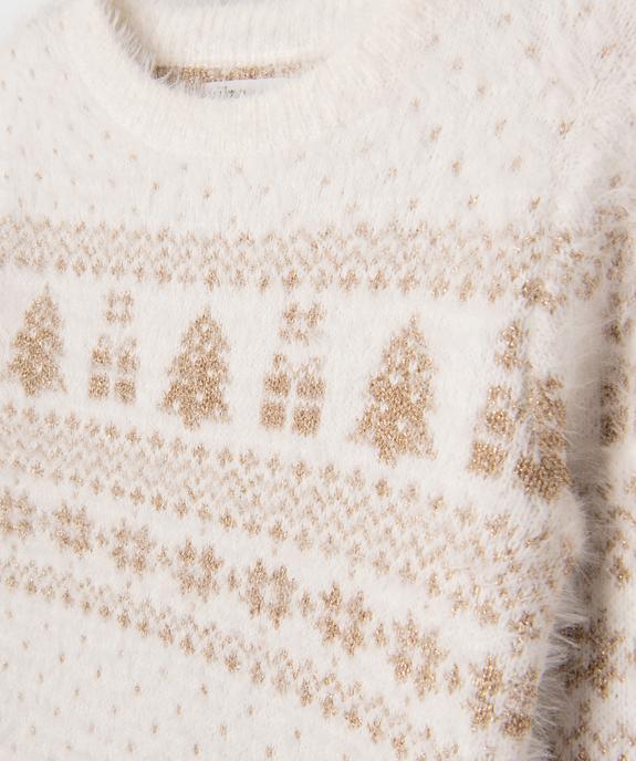 Pull de Noël à motifs brillants fille vue2 - GEMO (ENFANT) - GEMO