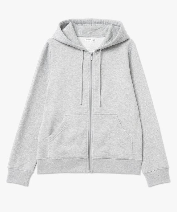 Sweat zippé à capuche femme vue4 - GEMO(FEMME PAP) - GEMO