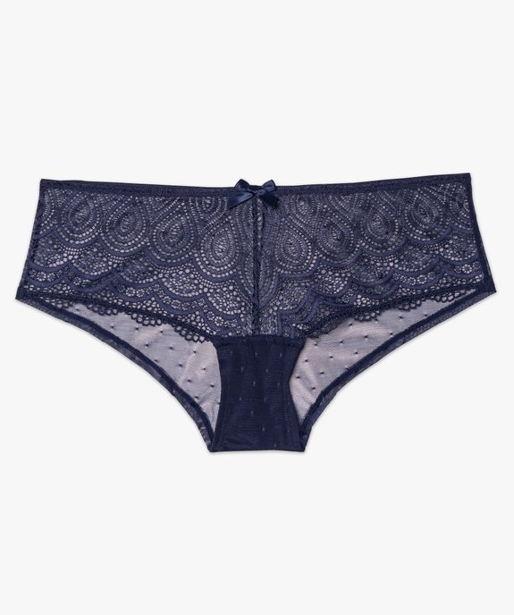Shorty en dentelle et tulle femme (lot de 2) vue7 - GEMO(HOMWR FEM) - GEMO