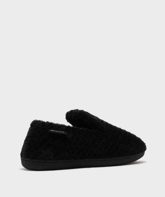 Chaussons enveloppants en velours femme - Isotoner vue4 - ISOTONER - GEMO