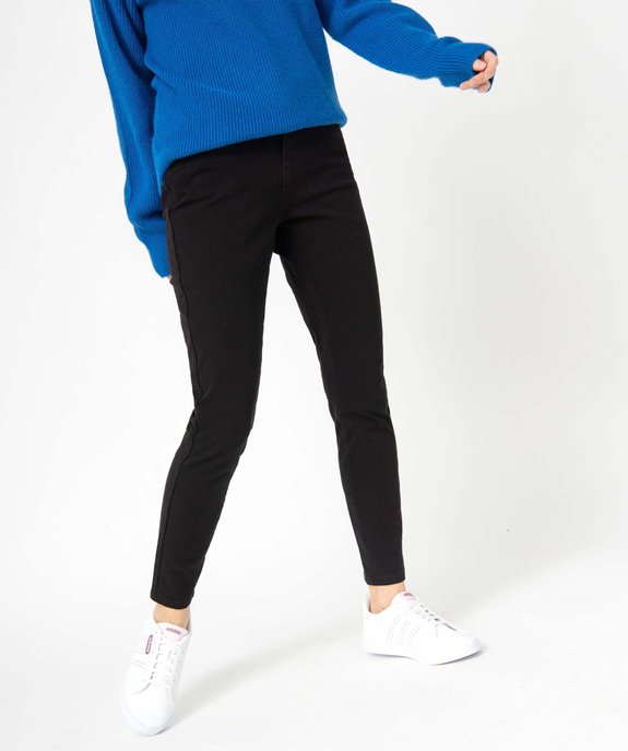 Pantalon femme coupe Skinny taille haute effet push-up vue1 - GEMO 4G FEMME - GEMO