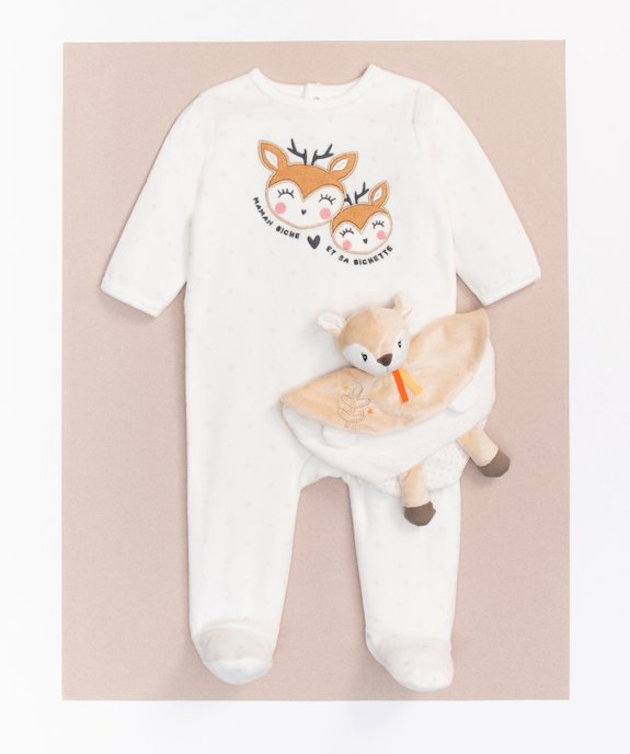 Ensemble 2 pièces avec pyjama et doudou  - GEMO