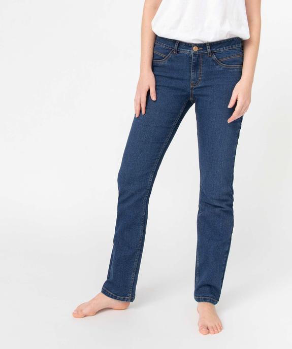 Jean femme coupe Regular vue2 - GEMO 4G FEMME - GEMO