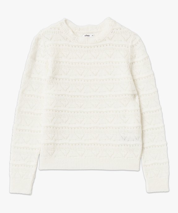 Pull en maille ajourée femme vue4 - GEMO(FEMME PAP) - GEMO