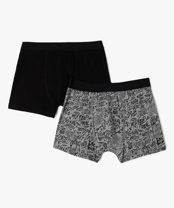 Boxers en coton stretch garçon (lot de 2) vue1 - GEMO 4G GARCON - GEMO