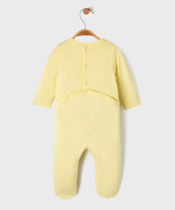 Pyjama dors-bien en coton avec motif sur le buste bébé garçon vue4 - GEMO(BB COUCHE) - GEMO