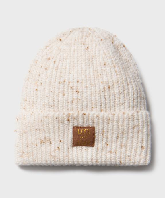 Bonnet en grosse maille chinée fille vue1 - GEMO (ENFANT) - GEMO