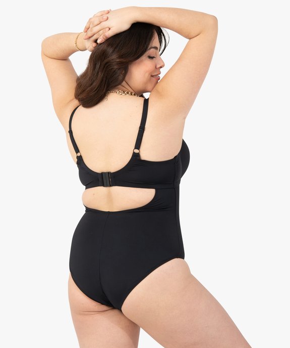 Maillot de bain femme grande taille 1 pièce à armatures vue2 - GEMO (PLAGE) - GEMO