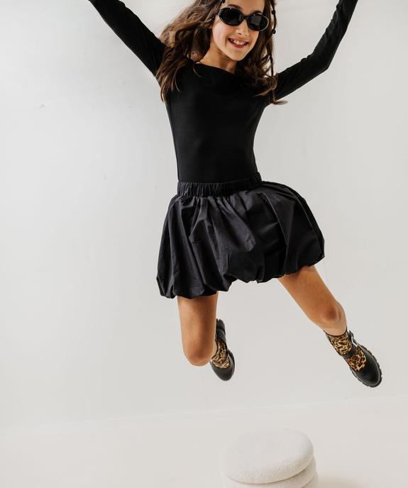 Body manches longues à col bateau fille vue1 - GEMO 4G FILLE - GEMO