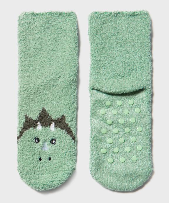 Chaussettes antidérapantes avec motif dinosaure garçon vue1 - GEMO 4G GARCON - GEMO