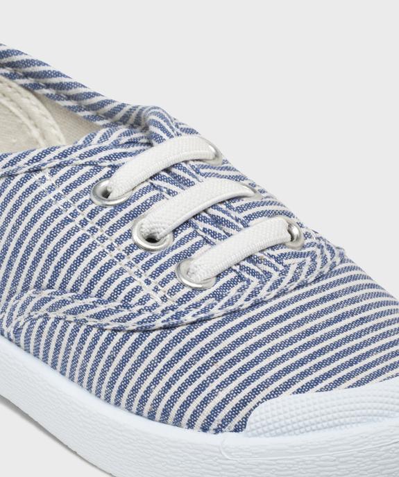 Tennis en toile à lacets élastiques garçon - 5 Miles vue6 - 5 MILES GEMO FOR GOOD - GEMO