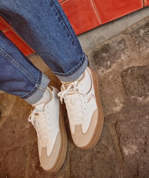 Baskets à plateforme avec touches métallisées femme - Camps United vue6 - CAMPS - GEMO