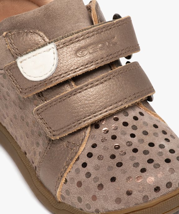 Chaussures premiers pas bébé fille à motif brillant - Geox vue6 - GEOX - GEMO