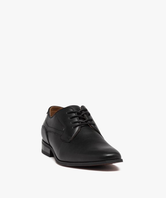 Derby à bout carré avec lacets ronds homme vue2 - GEMO(URBAIN) - GEMO
