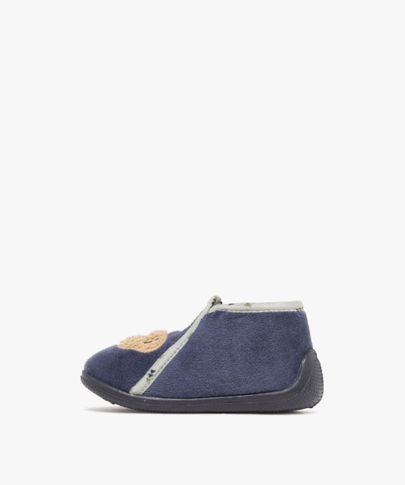 Chaussons bébé garçon bottillons à zip imprimés nounours - LuluCastagnette vue3 - LULU CASTAGNETT - GEMO