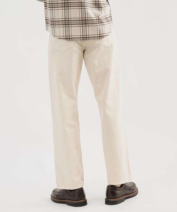 Jean straight 100% coton homme vue3 - GEMO 4G HOMME - GEMO
