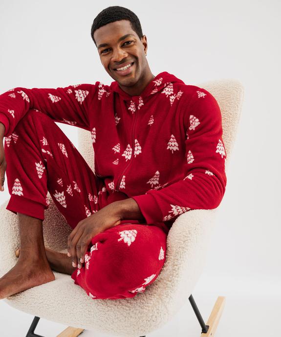 Combinaison pyjama zippée spéciale Noël homme vue1 - GEMO(HOMWR HOM) - GEMO