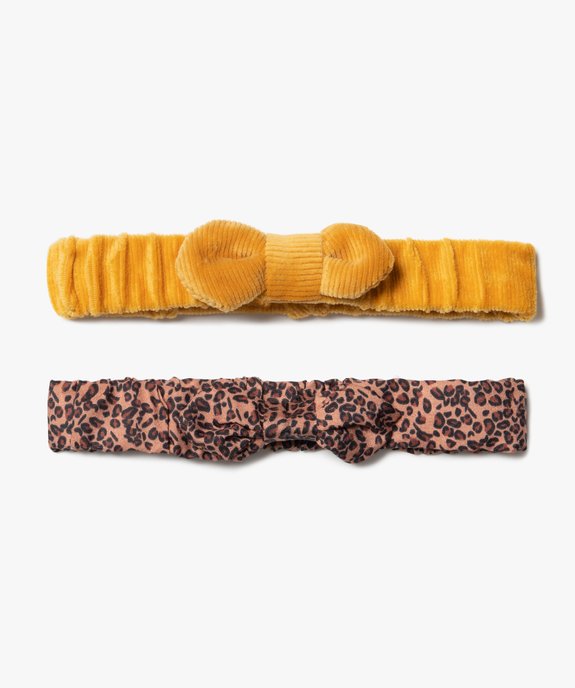 Bandeau fille pour les cheveux unis (lot de 2) vue1 - GEMO - GEMO