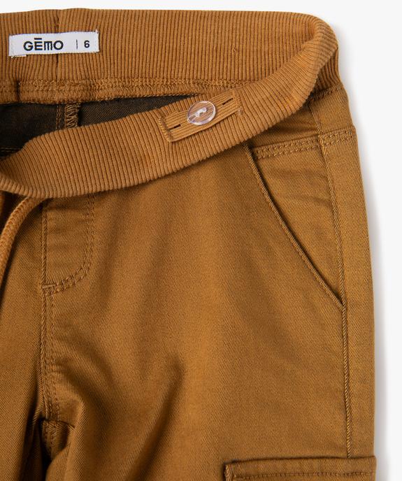 Pantalon multipoches en matière résistante garçon vue2 - GEMO 4G GARCON - GEMO