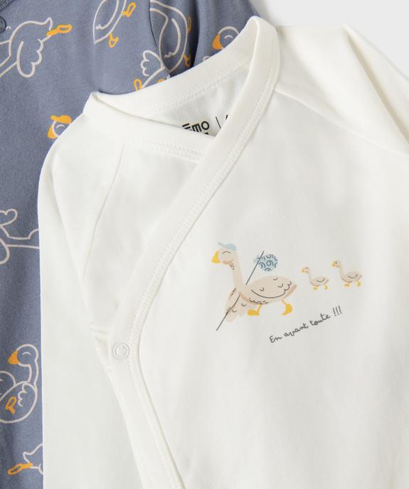 Ensemble 3 pièces bavoir, body et pyjama bébé vue6 - GEMO(BB COUCHE) - GEMO