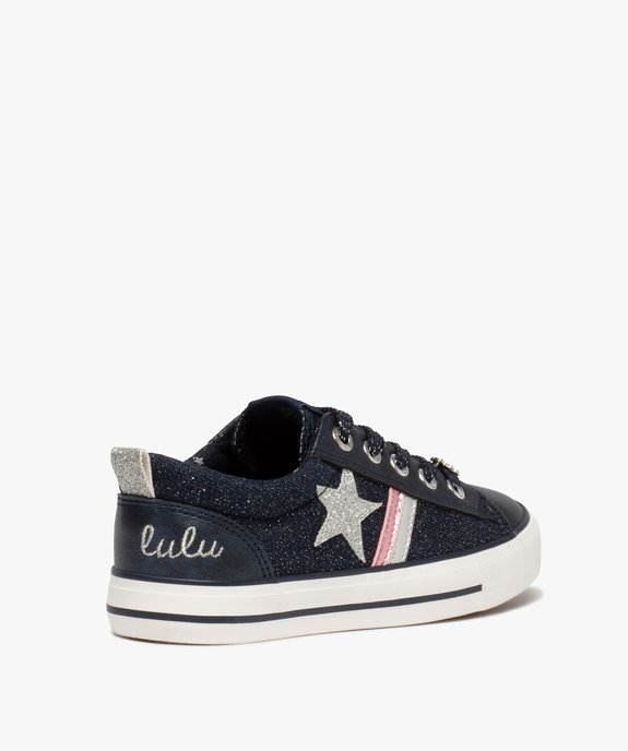 Baskets fille en denim pailleté – LuluCastagnette vue4 - LULU CASTAGNETT - GEMO