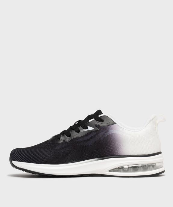 Baskets en toile bicolores avec semelle à bulle d’air homme - 5 Miles vue4 - 5 MILES - GEMO