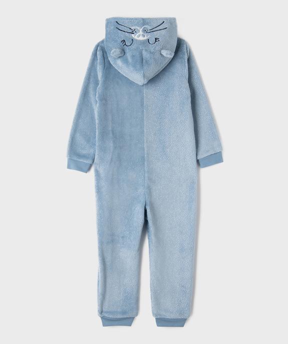 Combinaison pyjama en fourrure imitation pailletée fille vue3 - GEMO (ENFANT) - GEMO