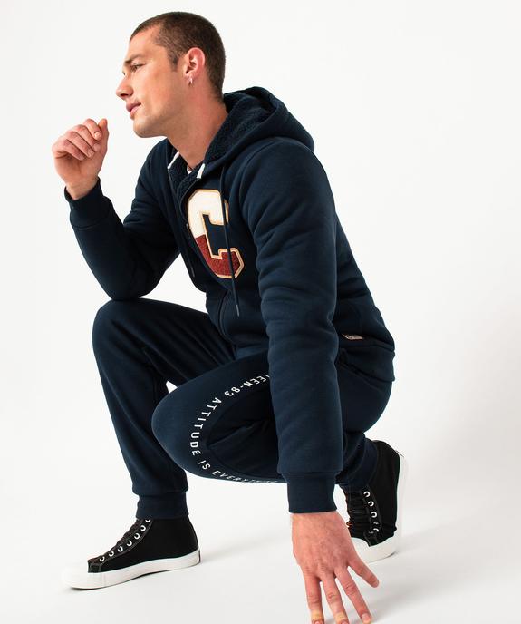 Sweat zippé à capuche doublé sherpa homme - Camps United vue6 - CAMPS UNITED - GEMO